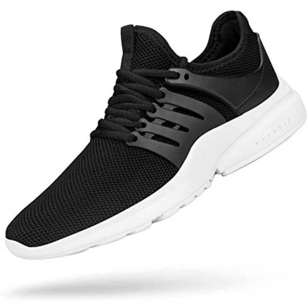 Men's Non Slip Breathable Athletic Running Walking Shoes Black