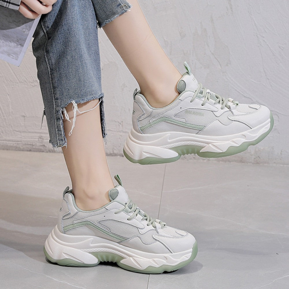 Women Thick Bottom Increased Breathable Sports Casual Shoes