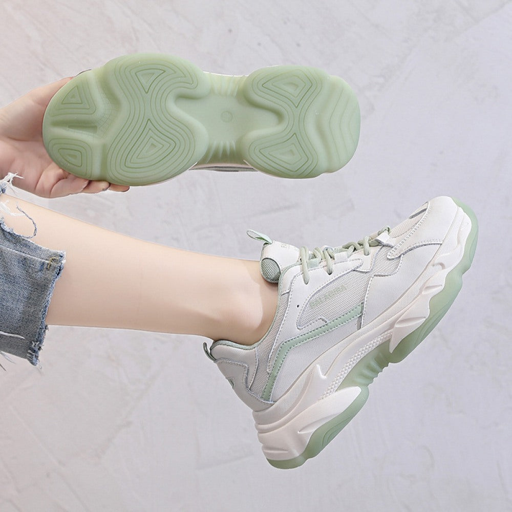 Women Thick Bottom Increased Breathable Sports Casual Shoes